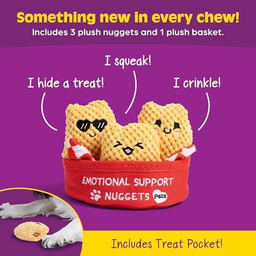 WHAT DO YOU MEME? Emotional Support Pet Nuggies Dog Toy by Relatable