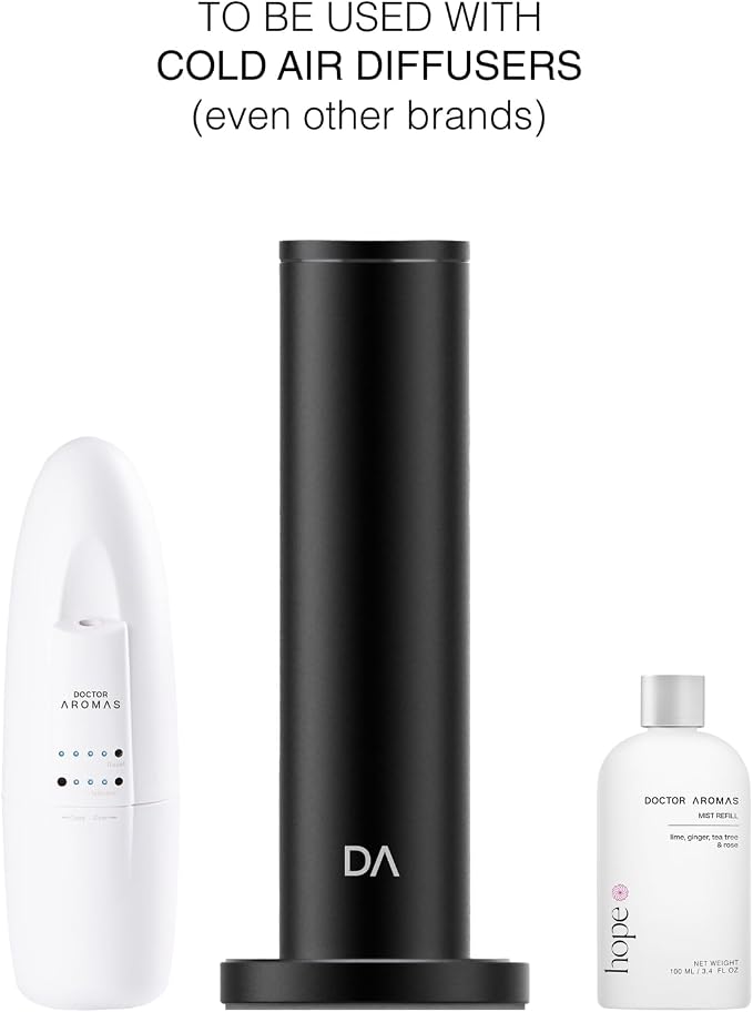 Doctor Aromas Oil Diffuser Essential Oil Blend Refill – Premium Aromatherapy & Home Fragrance, Scent of Lime, Ginger, Tea Tree & Rose, 3.4 fl oz (100 ml) (Hope)