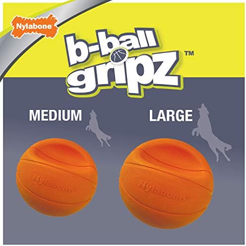 Nylabone Power Play Basketball Gripz Dog Play Toy, Large