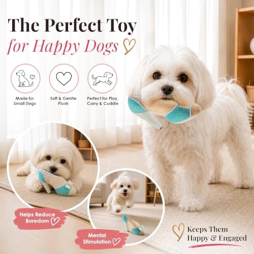 Dog Diggin Designs Sniffany & Co Squeaky Plush Dog Shoe Toy | Luxury-Inspired Parody Designer Heel with Built-in Squeaker, Soft Plush Fashion Dog Toy – High Heel Essentials