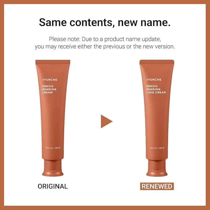 AYUNCHE Enrich Bonding Leave-In Cream 5.0 fl oz – Bond Repair, 392°F Heat Protection, Anti-Frizz & Hydrating Treatment for Fine, Dry & Damaged Hair