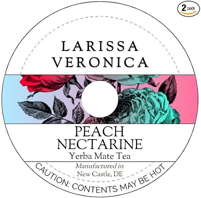 Peach Nectarine Yerba Mate Tea (Single Serve K-Cup Pods) (12 pods, ZIN: 576086) - 2 Pack
