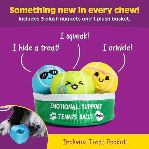WHAT DO YOU MEME? Emotional Support Pet Tennis Ball Dog Toy by Relatable