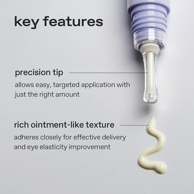 glow mini apple retinol eye cream | wrinkle‑improvement | rich ointment‑type with 0.1% pure retinol & 4th‑gen hpr | deep‑firming | antioxidant‑rich formula for revitalised radiance | 0.2 fl oz