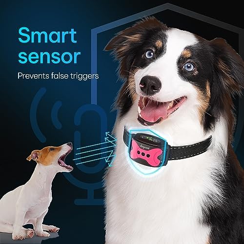 Dogrook Humane No Shock Rechargable Beep & Vibration Bark Collar for Dogs