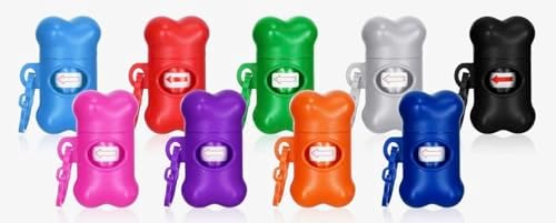 Bonkers Bites Beef Lovers Flavored Dog Treats with Bone Shaped Waste Bag Dispenser & Free Roll (Pack of 2)