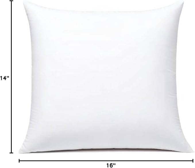 JIEITIVE Throw Pillow Inserts Hypoallergenic Premium Pillow Stuffer Square Form for Decorative Pillow Covers Cushion Set of 1-18 x 18 Inches