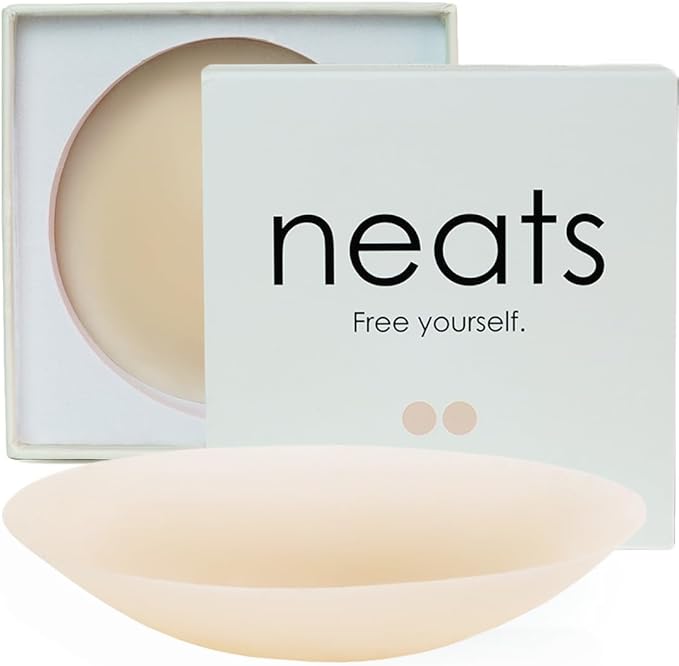 NEATS Nipple Covers for Women, Reusable & Hypoallergenic Adhesive Silicone Pasties