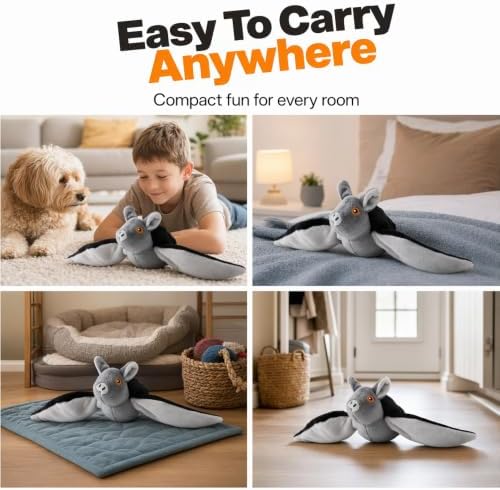 Flying Bat Dog Toy, Flapping Wings Interactive Pet Toy, Flying Squirrel