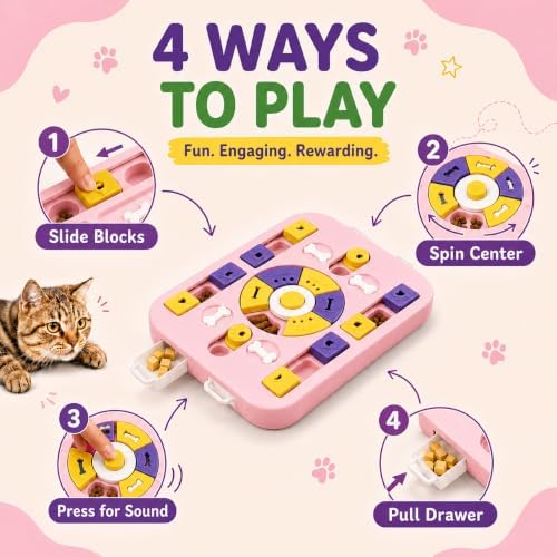 Interactive Dog Puzzle Toy, Maze Slow Feeder, 15.4 in