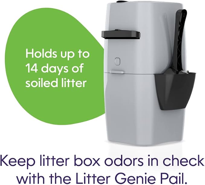 Litter Genie Standard Cat Litter Disposal Pail with 14 ft Standard Refill
