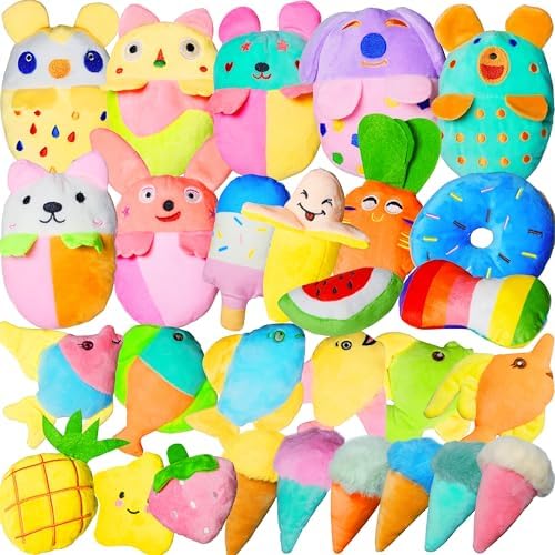 Dog Toys Bulk for Small Dog Toys ,28PCS Value Puppy Squeaky Toys Bundle