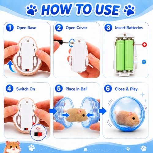 Cat Toys Interactive Smart Ball Automatic Rolling Rush Giant Hamster Moving Indoor Stimulation Wiggly Electronic Bored Adult Self Play Fun Motion Mouse Dog Small Kitten Accessories