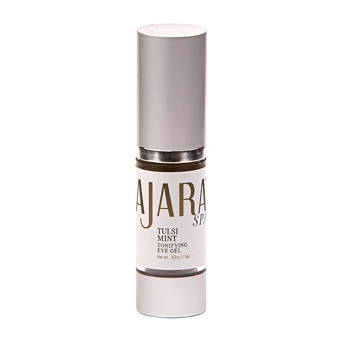 Tulsi Mint Tonifying Eye Gel - All Natural Gel for Tired & Puffy Under Eyes, 0.53 fl oz
