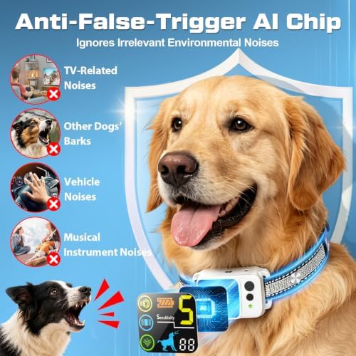 Citronella Bark Collar Spray Dog Collar, 5 Modes & Levels, 1*Spray Refill | Anti Bark Training Collar, beep/vibration/spray 5 modes, IP66 waterproof, for S/M/L Citronella Dog Collar,with 2 straps Grey