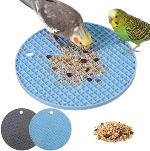 2Pcs Bird Slow Feeder Mats Bird Foraging Toys