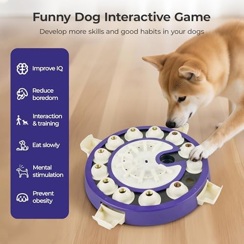 LACCEN Dog Puzzle Toy, 3 in 1 Dog Puzzles for Smart Dogs, Treat Slow Feeder