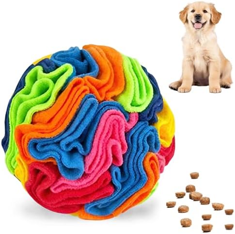 ABULL 7.9" Snuffle Ball for Dogs, Interactive Puzzle Toy & Slow Feeder