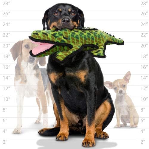 TUFFY® - 2 Pack Original : Alligator : : Ultra Durable Plush Toy with Multiple Layers & Reinforced Seams, Washable and Floats, Original Construction