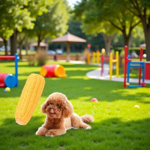 Pet Dog Corn Shape Squeaky Bite-Resistant Interactive Play Chew Pet Supplies Dog Toy Corn, Aggressive Chewers for Dog