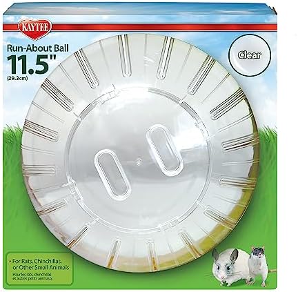 Kaytee 11.5" Clear Run-About Exercise Ball for Hamster & Gerbil Pets
