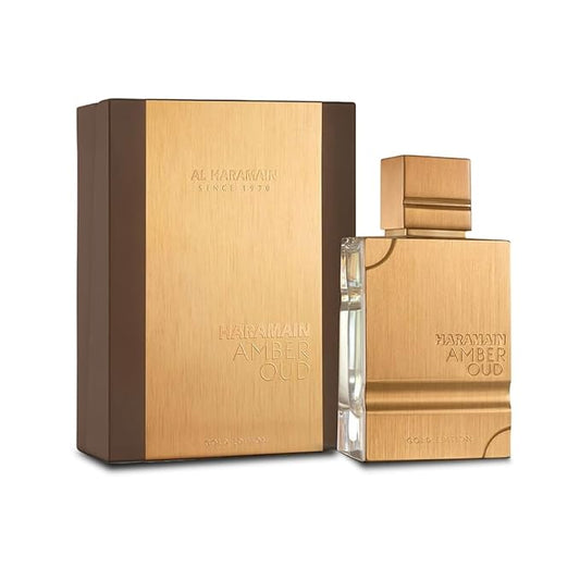 Al Haramain Amber Oud Gold Edition - Arabian Perfume for Women and Men Unisex - Long Lasting Amber - 2 oz