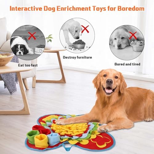Snuffle Mat for Small Medium Dogs Nose Smell Training, Muilticolor