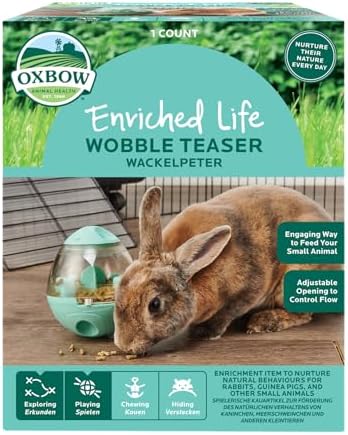Oxbow Enriched Life Wobble Teaser Toy for Rabbits, Guinea Pigs, Hamsters, Rats