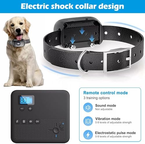 Wireless Dog Fence, Pet Boundary Containment System, Rechargeable Waterproof Training Collar Receiver, Vibrate/Shock Dog Fence, Safe Effective, Electric Pet Fence for Stubborn Dogs,for1dog