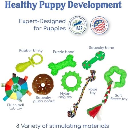 Race&Herd 19.5" Puppy Play Gym — Small Dog Jungle Activity Mat (Lime)