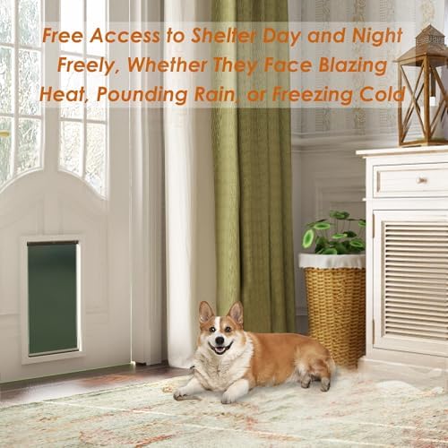 MIAOTONG 2 Pack Weatherproof Small Dog Door Replacement Flaps with Screws | Small Doggie Door Replacement Flaps Compatible with PetSafe Freedom PAC11-11037, Flexible and Durable, for Small Dog and Cat