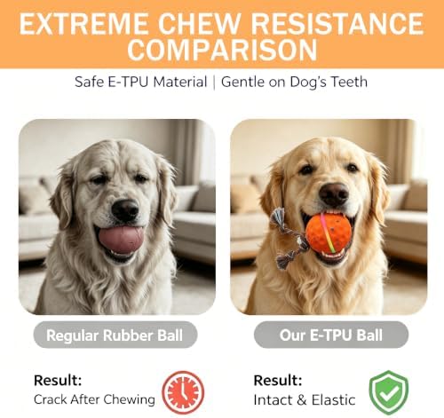 Interactive Dog Toy, 3 Modes Automatic Rolling Ball