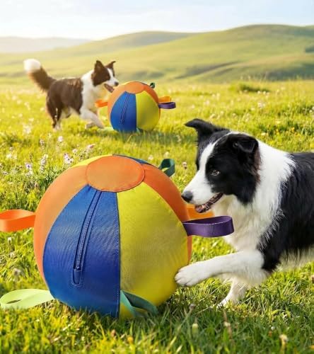 Herding Ball for Dogs, 17.6" Outdoor Exercise Toy for Small & Medium Dogs