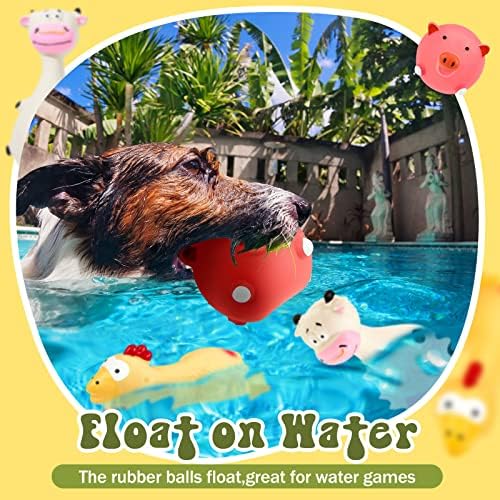 Jenaai 11 Pcs Dog Squeaky Toys Squeaky Latex Dog Toys Soft Chew Rubber Dog Toy Rubber Chew Toys for Dogs Assorted Animal Pet Toys Puppy Fetch Pet Interactive Play for Small and Medium Pets