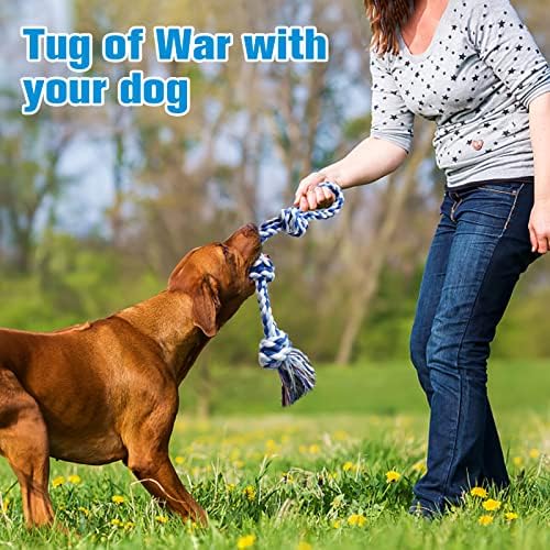 UPSKY 2 Pack Dog Rope Toys, Heavy Duty Dog Chew Toy for Aggressive Chewers