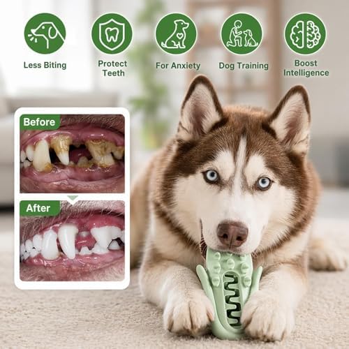 Corn-Shaped Dog Chew Toy for Small to Medium Dogs, Silicone Dental Cleaning Stick, Pink, Interactive Enrichment Toy (Blue)