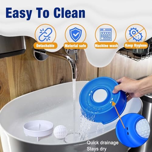 2026 New Dog Lick Bowl, Rolled Ball-in Slow Feeder for Liquid and Thick Treat, Interactive Dog Lick Bowl with 5/6 Cup Yogurt Licking Toy, Bone Broth for Large Medium Small Dogs and Cats Blue