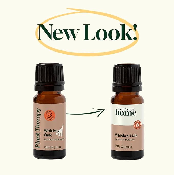 Plant Therapy Whiskey Oak Natural Fragrance 10 mL (1/3 oz) Exotic & Rich Woody Aroma with Hints of Vanilla, Evokes a Sense of Cozy Elegance, Naturally Derived Ingredients