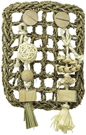 Oxbow Enriched Life Play Wall, Small, Rabbit Toys, Guinea Pig Toys, Enrichment for Bunny, Guinea Pig, Hamster, Rabbit, Chinchilla, Rat, Chinchilla Cage Accessories, Small Pet Accessories for Cage