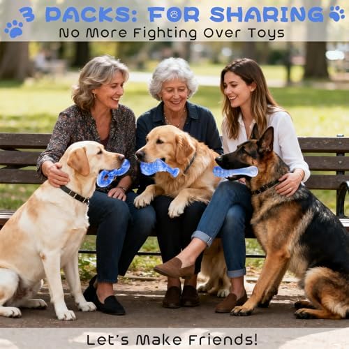 WinTour Dog Chew Toys for Aggressive Chewers, Tough Toys for 30-80lbs Dogs