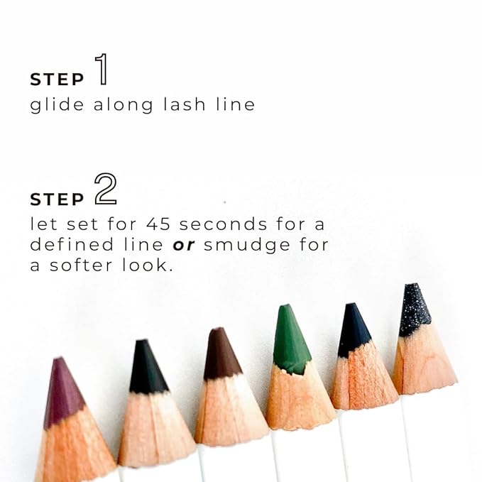 Honeybee Gardens Effortless Eyeliner Pencil in Smoking Gun, Rich Pigmentation, Smooth, Long-Wearing, Vegan, Gluten-Free