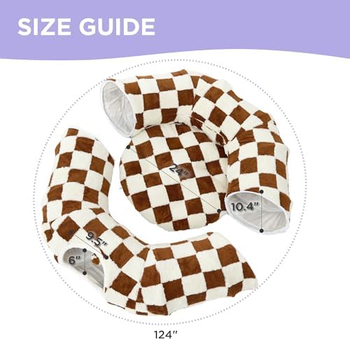 Lesure Donut Cute Jacquard Large Cat Tunnel Bed Kitten Toys for Dog Bunny