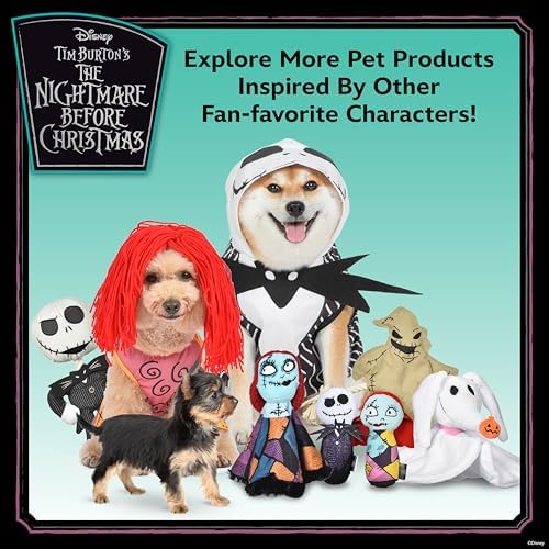 Disney Nightmare Before Christmas Jack Skellington Plush Dog Toy, 9 Inch