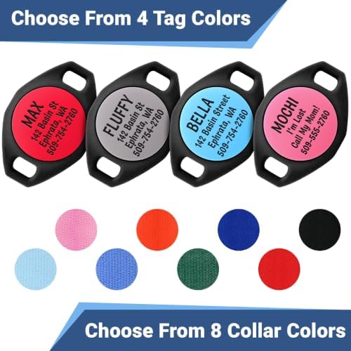GoTags Personalized AirTag Cat Collar Reflective, Breakaway Safety Buckle