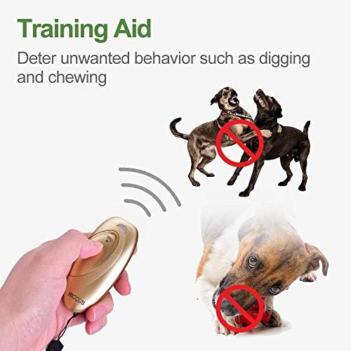 MODUS Ultrasonic Dog Barking Deterrent, 2-in-1 Dog Training and Bark Control Device, Anti-Barking Device,Stops Unwanted Actions: Barking, Leaping, Hostility.Indoor & Outdoor