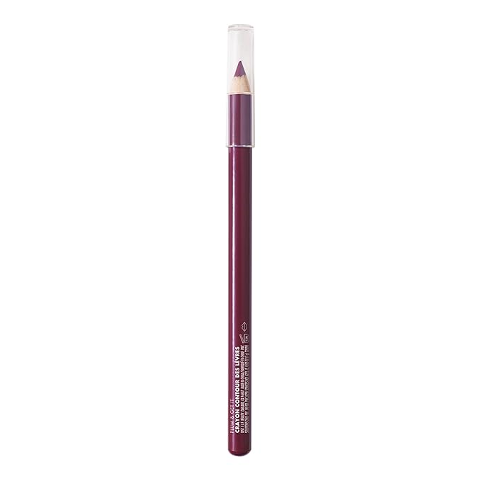e.l.f. Cream Glide Lip Liner, Highly-Pigmented Pencil For Shaping & Sculpting Lips, Semi-Matte Finish, Vegan & Cruelty-Free, Plum & Get It