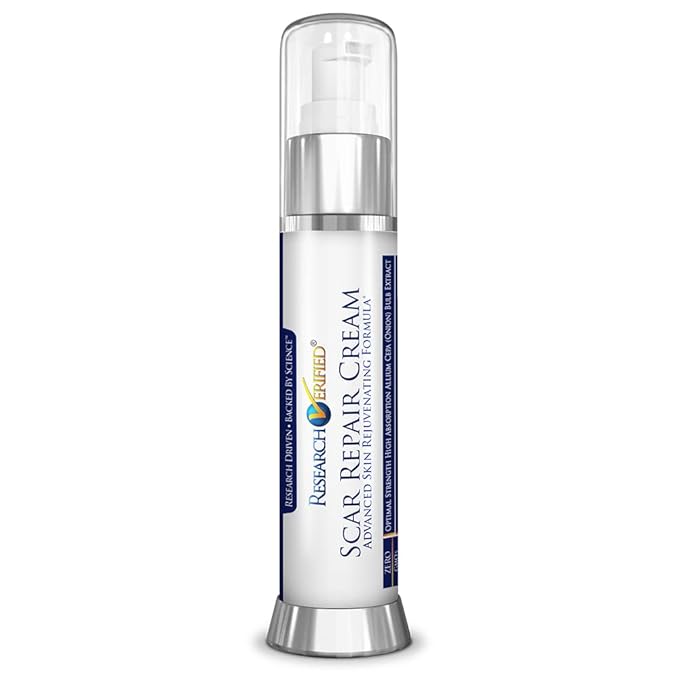 Research Verified Scar Repair Cream - 1 Bottle - Vegan-friendly - Made In USA