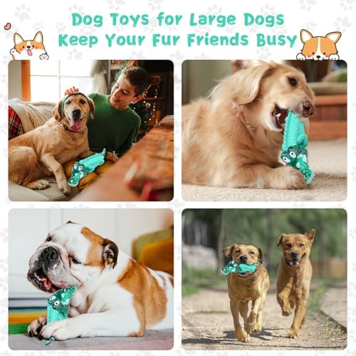 Fuufome Dog Chew Toys, Indestructible for Aggressive Medium & Large Dogs