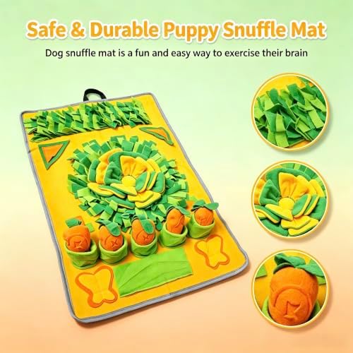 Snuffle Mat for Dogs, Slow Feeder Dog Puzzle Toy, Pet Enrichment Mat