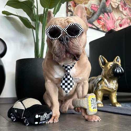 Haute Diggity Dog Furcedes Car Plush Dog Toy, Luxury Car Parody Chew Toys
